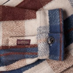 Surchemise chaude  Blue Burgundy Checks - Vue détail 2 / 7