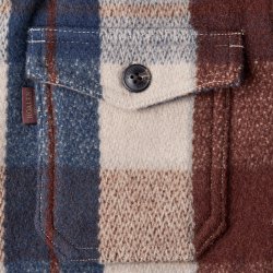 Surchemise chaude  Blue Burgundy Checks - Vue détail 5 / 7