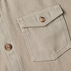 Surchemise en twill Camel - Vue détail 4 / 6