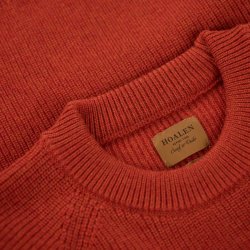 Pullover 100% laine merinos extrafine Orange - Vue détail 5 / 5