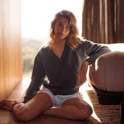 Pull laine merinos superfine Carbon - Vue extérieure 6 / 6