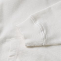 Sweat à capuche en molleton Shell White - Vue détail 3 / 6