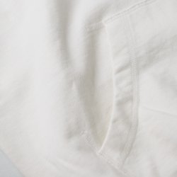 Sweat à capuche en molleton Shell White - Vue détail 4 / 6