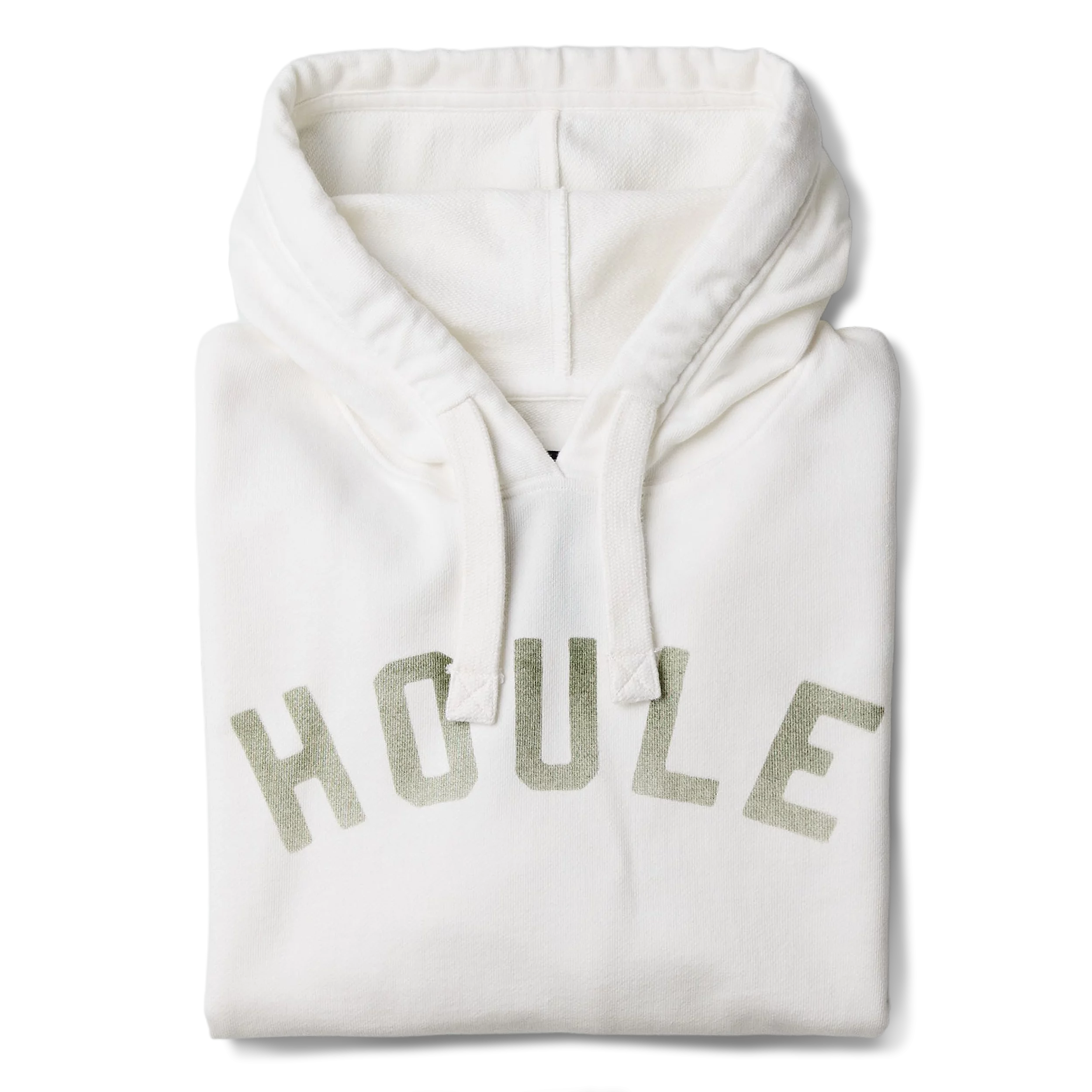 Sweat à capuche en molleton Shell White - Packshot 1 / 6