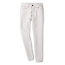 Jeans coupe droite taille moyenne Ecru - Packshot 3 / 5