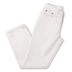 Jeans coupe droite taille moyenne Ecru - Packshot 4 / 5