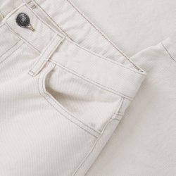 Jeans coupe droite taille moyenne Ecru - Vue détail 6 / 5