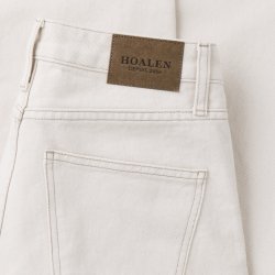 Jeans coupe droite taille moyenne Ecru - Vue détail 7 / 5