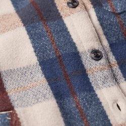 Blue Burgundy Checks warm Overshirt - Detail View 2 / 8