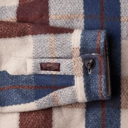 Blue Burgundy Checks warm Overshirt - Detail View 3 / 8