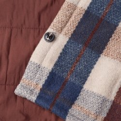 Blue Burgundy Checks warm Overshirt - Detail View 4 / 8