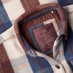 Blue Burgundy Checks warm Overshirt - Detail View 5 / 8