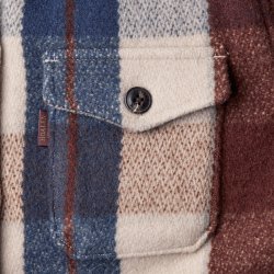 Blue Burgundy Checks warm Overshirt - Detail View 6 / 8