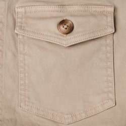 Surchemise en twill épais Camel - Vue détail 4 / 6