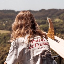 Shell White recycled cotton T-Shirt - Outdoor View 8 / 8