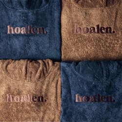 Poncho en éponge Navy Blue - Vue extérieure 2 / 8