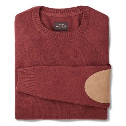 Pull en laine mérinos extrafine Burgundy - Packshot 1 / 1