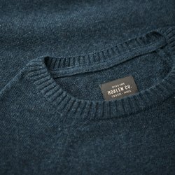 Pull en laine mérinos extrafine Deep Blue - Vue détail 4 / 6