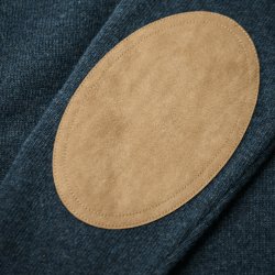 Pull en laine mérinos extrafine Deep Blue - Vue détail 5 / 6