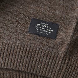 Pull en laine mérinos extrafine Brown Melange - Vue détail 4 / 6