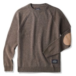Pull en laine mérinos extrafine Brown Melange - Packshot 2 / 6
