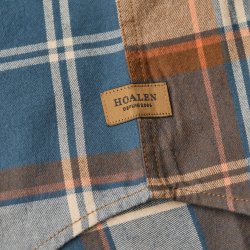 Chemise à carreaux en flanelle Blue Orange Checks - Vue détail 4 / 7