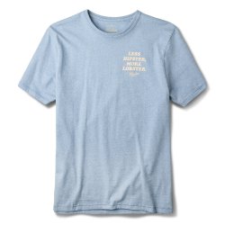 T-Shirt 100% coton bio Light Blue Melange - Packshot 2 / 5