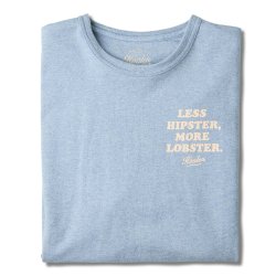 T-Shirt 100% coton bio Light Blue Melange - Packshot 1 / 1