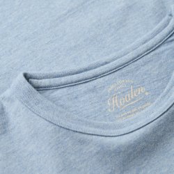 T-Shirt 100% coton bio Light Blue Melange - Vue détail 2 / 5