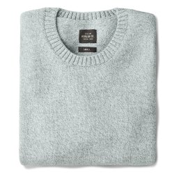 Pull en laine mérinos Grey Melange - Packshot 1 / 1