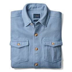 Surchemise en twill épais Fog Blue - Packshot 1 / 1