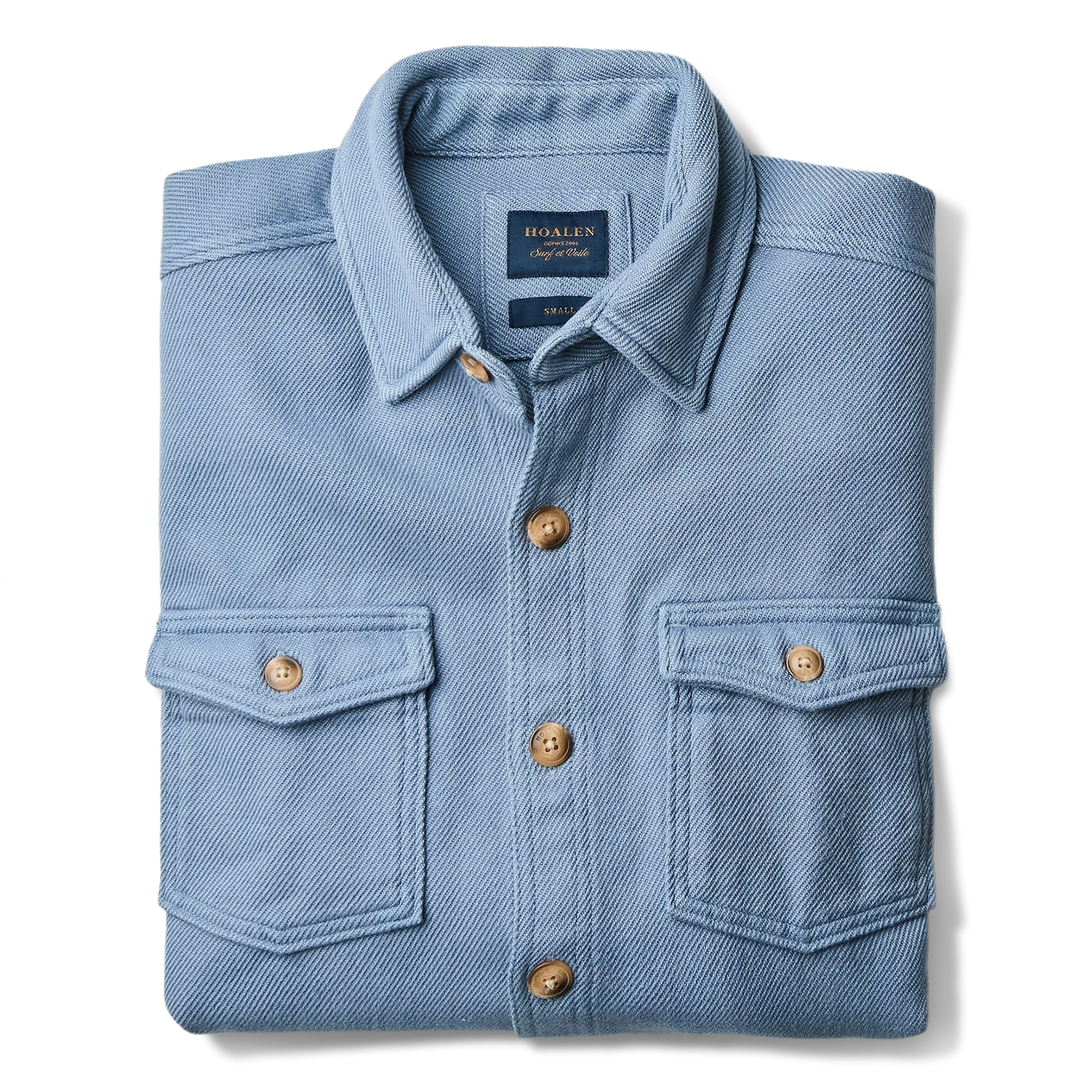 Surchemise en twill épais Fog Blue - Packshot 1 / 9