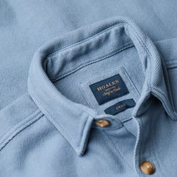 Surchemise en twill épais Fog Blue - Vue détail 4 / 9