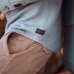 Surchemise en twill épais Fog Blue - Vue extérieure 4 / 9