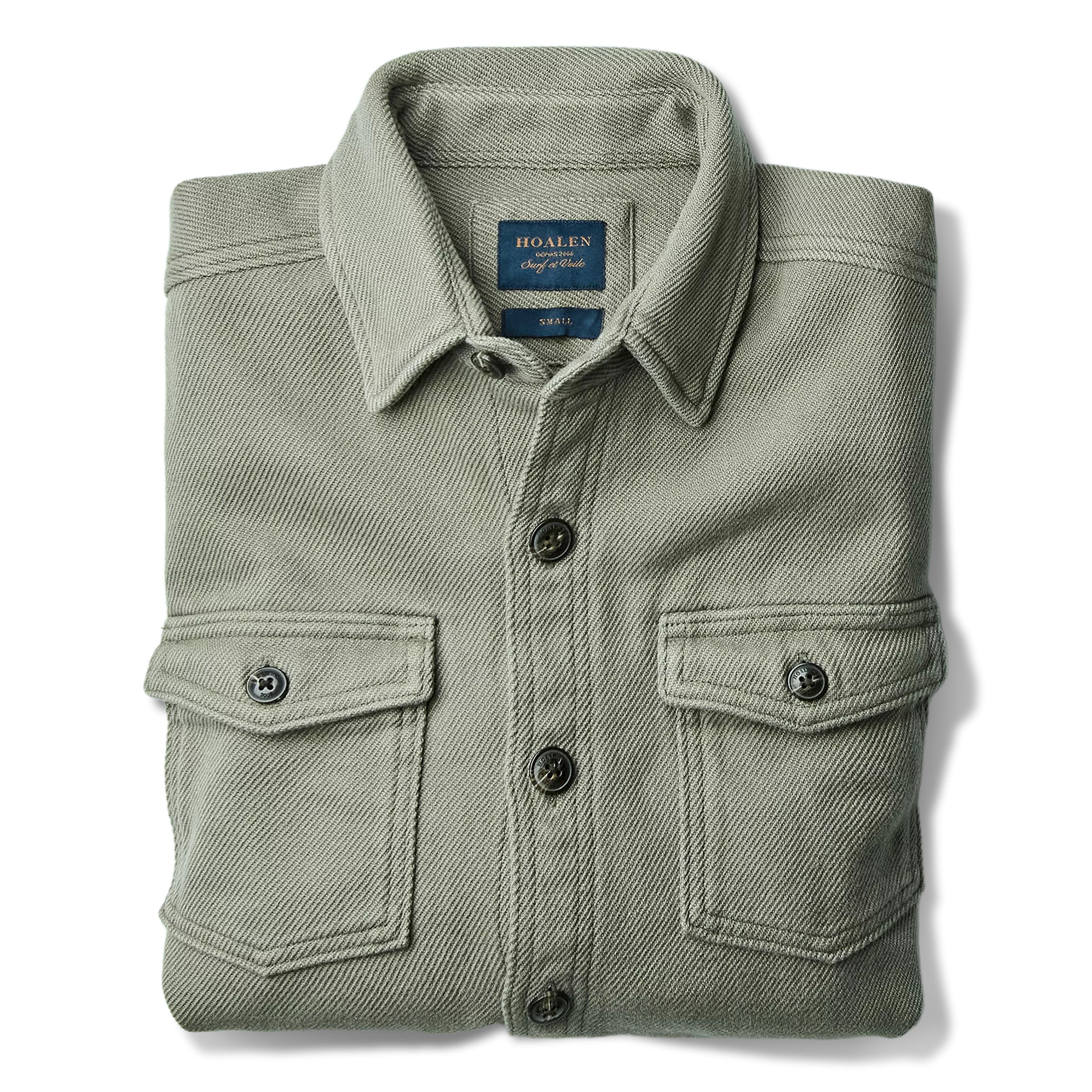 Surchemise en twill Olive Green - Packshot 1 / 7
