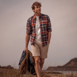 Short en velours Camel - Vue extérieure 2 / 6