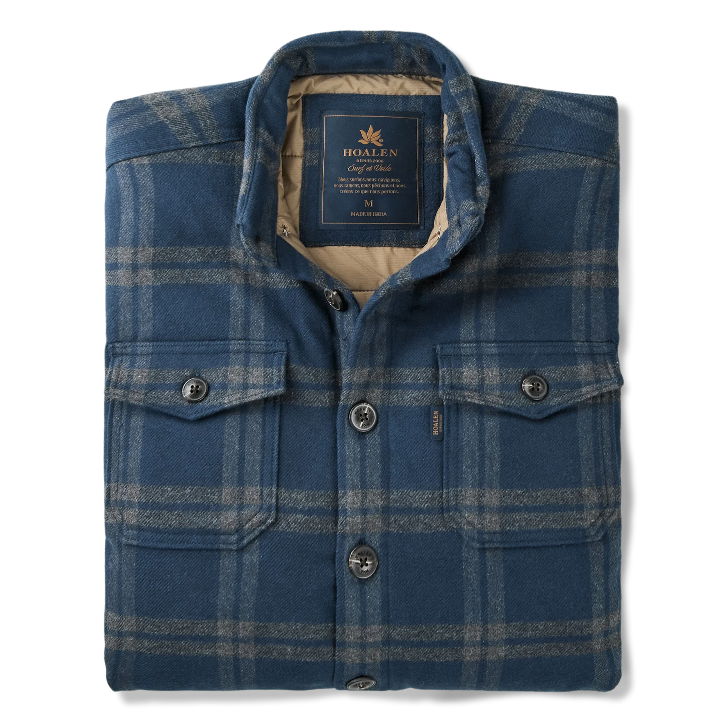 Surchemise à carreaux  Blue Grey Checks - Packshot 1 / 6