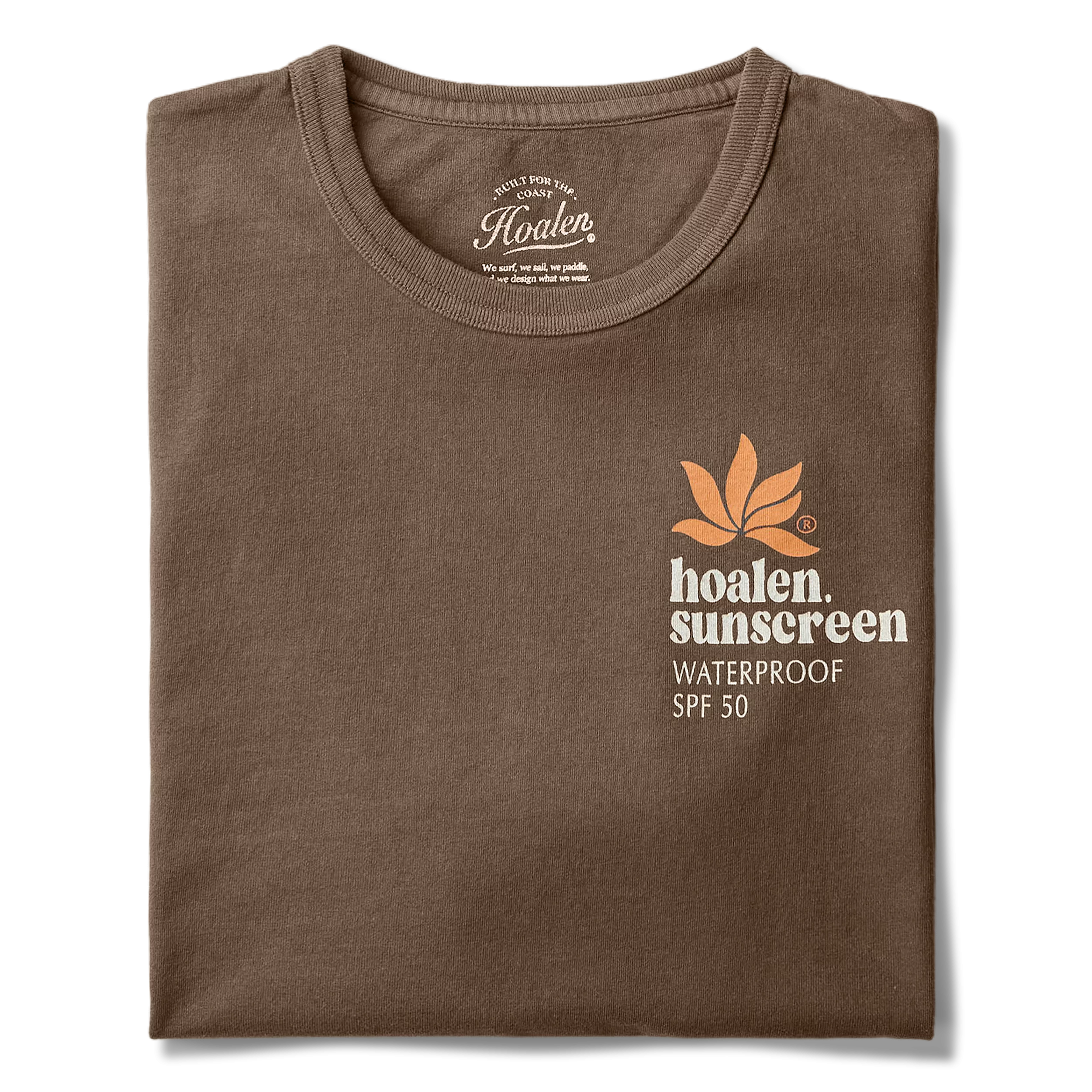 T-Shirt coton recyclé Brown - Packshot 1 / 4