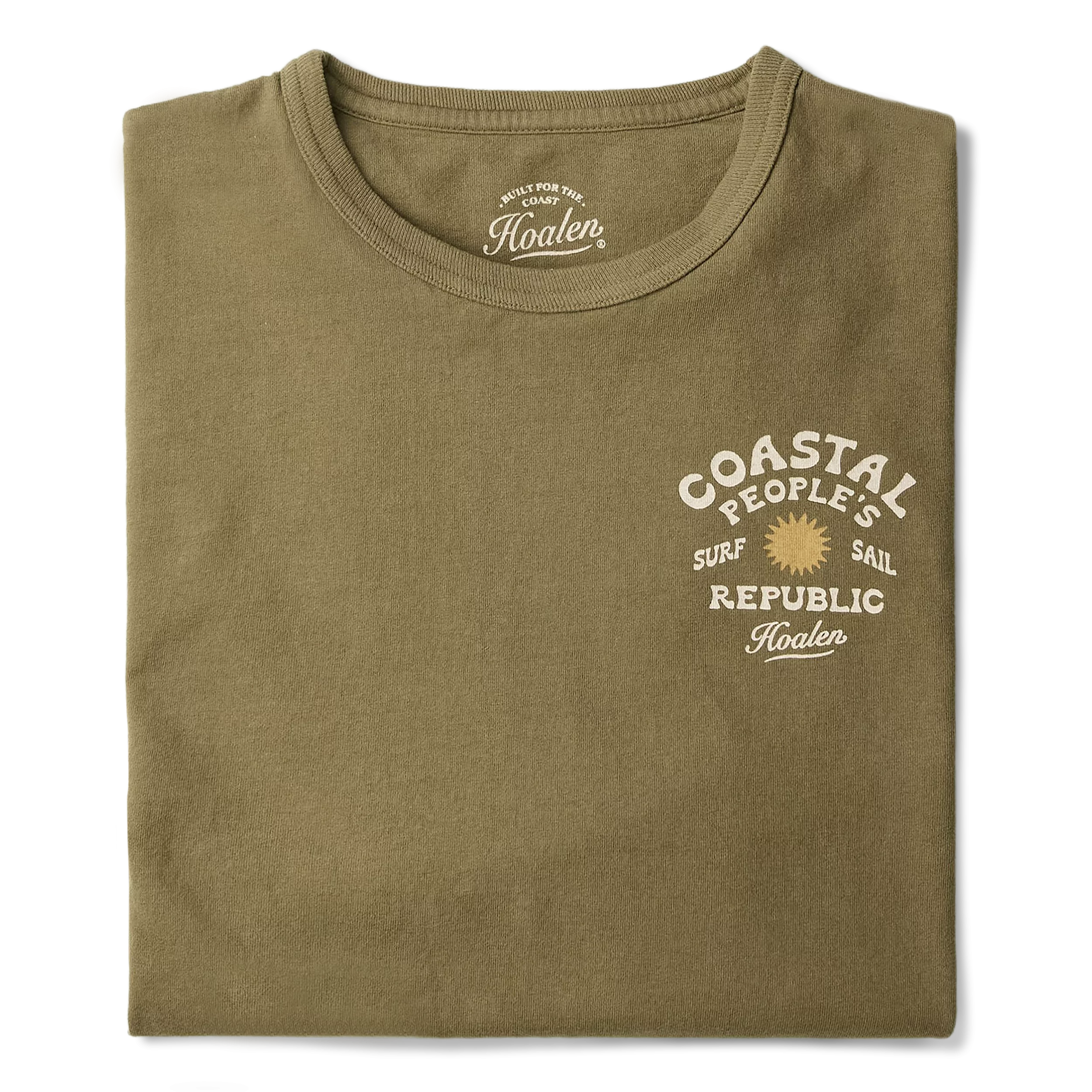 T-Shirt coton recyclé  Military Green - Packshot 1 / 4