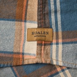 Chemise à carreaux en flanelle Blue Orange Checks - Vue détail 3 / 7