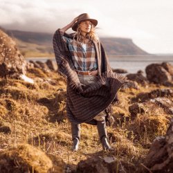 Chemise à carreaux en flanelle Blue Orange Checks - Vue extérieure 3 / 7