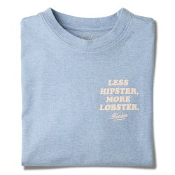 Light Blue Melange Organic cotton T-Shirt - Packshot 1 / 1