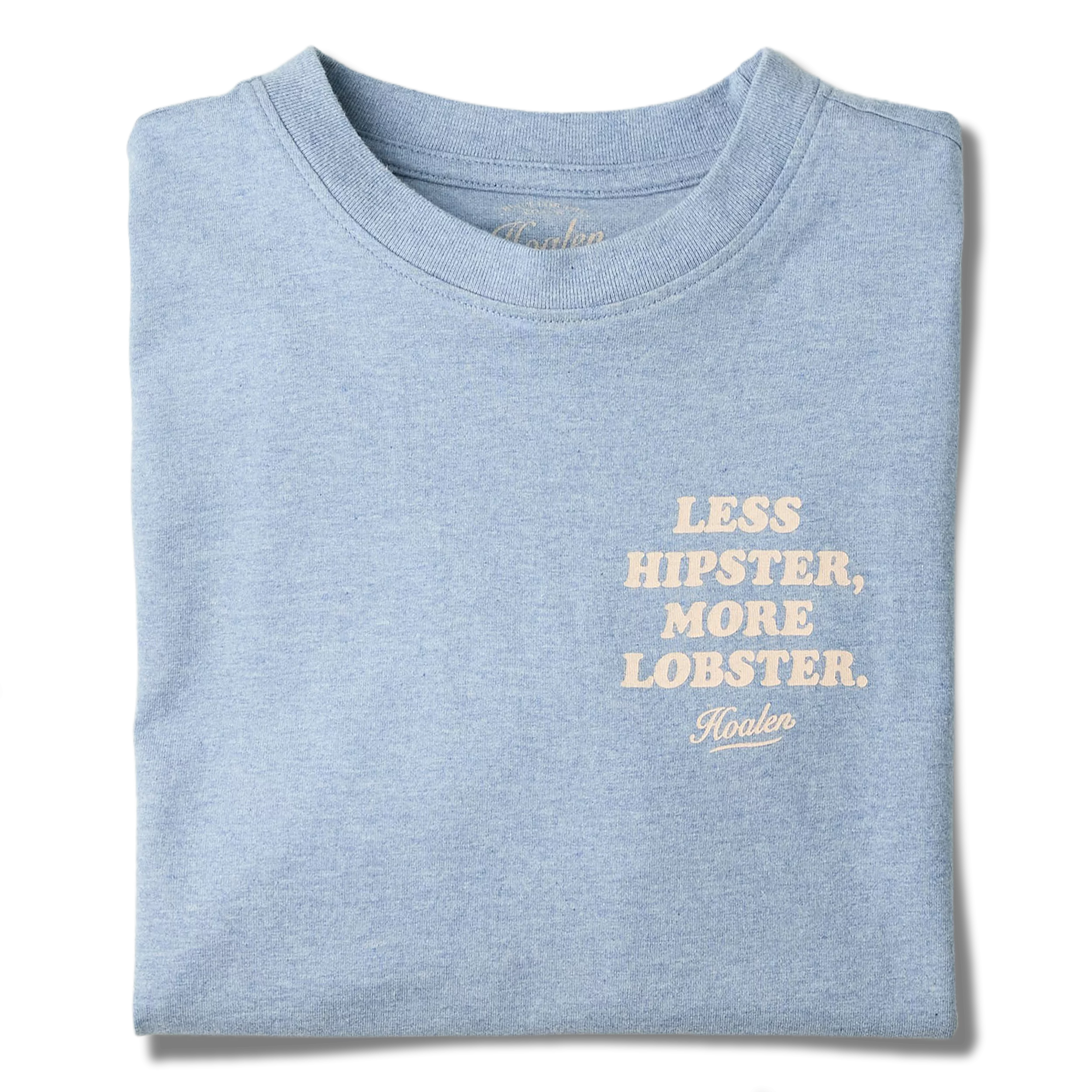 T-Shirt 100 % coton bio Light Blue Melange - Packshot 1 / 4