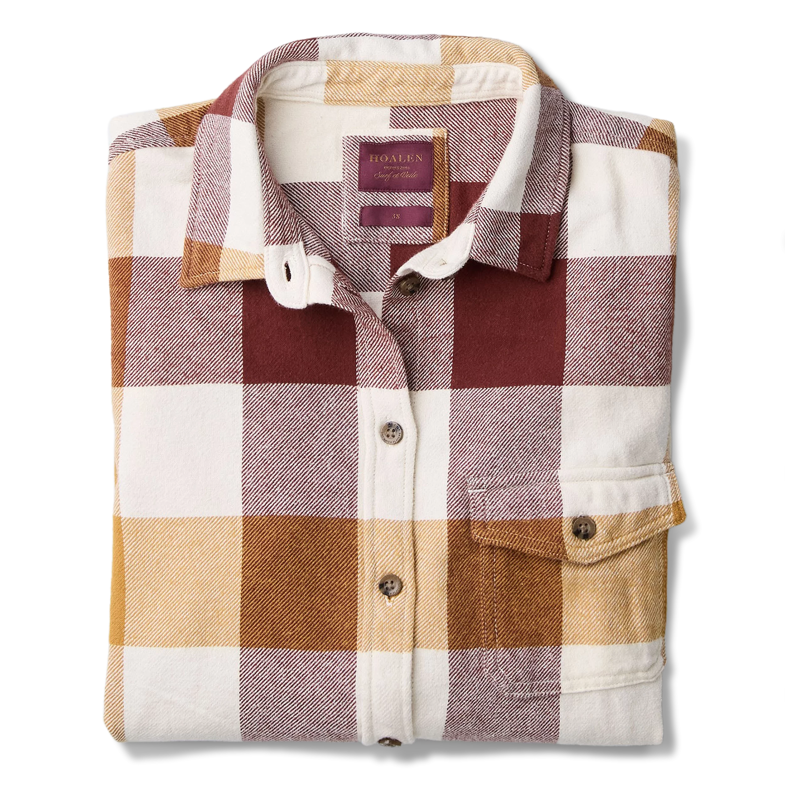 Chemise à carreaux Vichy Burgundy Honey Vichy - Packshot 1 / 6