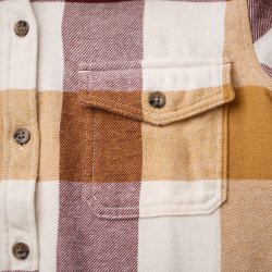 Chemise à carreaux Vichy Burgundy Honey Vichy - Vue détail 5 / 6