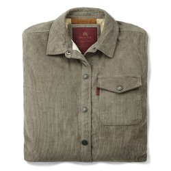 Surchemise en velours Kaki - Packshot 1 / 1