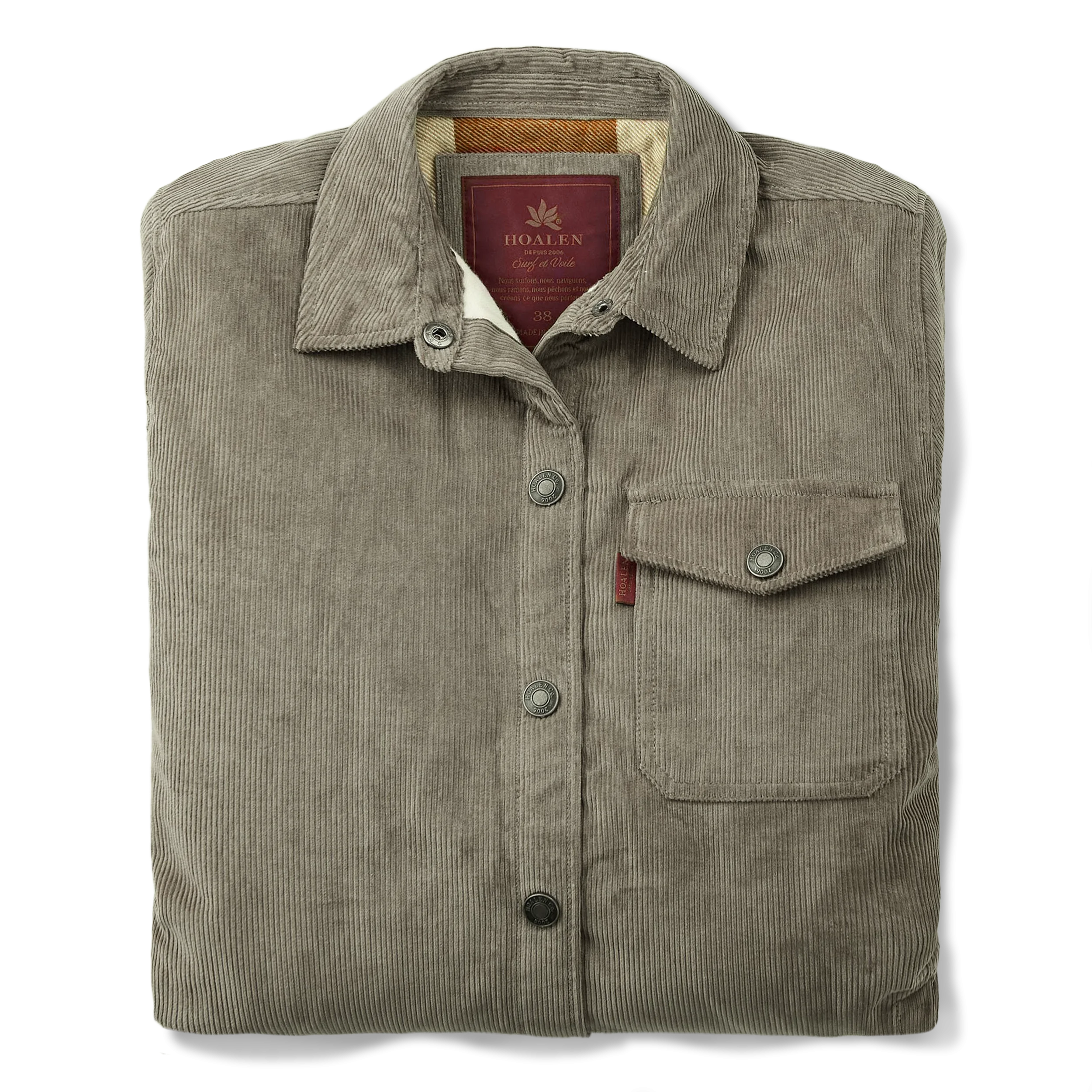 Kaki Terry Overshirt - Packshot 1 / 6