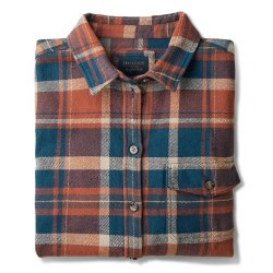 Chemise à carreaux en flanelle Orange Checks - Packshot 1 / 1