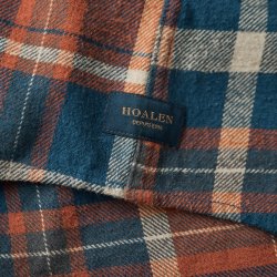 Chemise à carreaux en flanelle Orange Checks - Vue détail 4 / 7