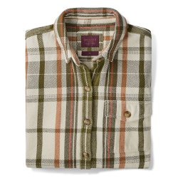 Surchemise en twill épais Olive Green Checks - Packshot 1 / 1